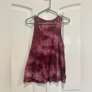 Cyclebar tie dye tank
